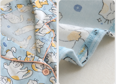 Elsie™ – Soft Sky Animal Print Pajama Set